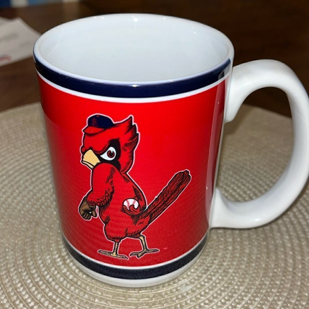 St Louis or Louisville Cardinals Mean Psycho Cardinal Pitcher Coffee Mug Cup MLB